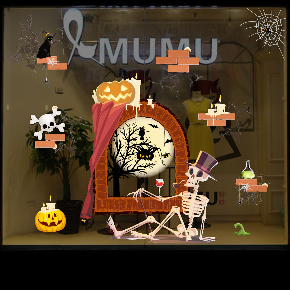 Custom Static Cling Decals - Premium Halloween Window Decals for Festive Displays - Image 3