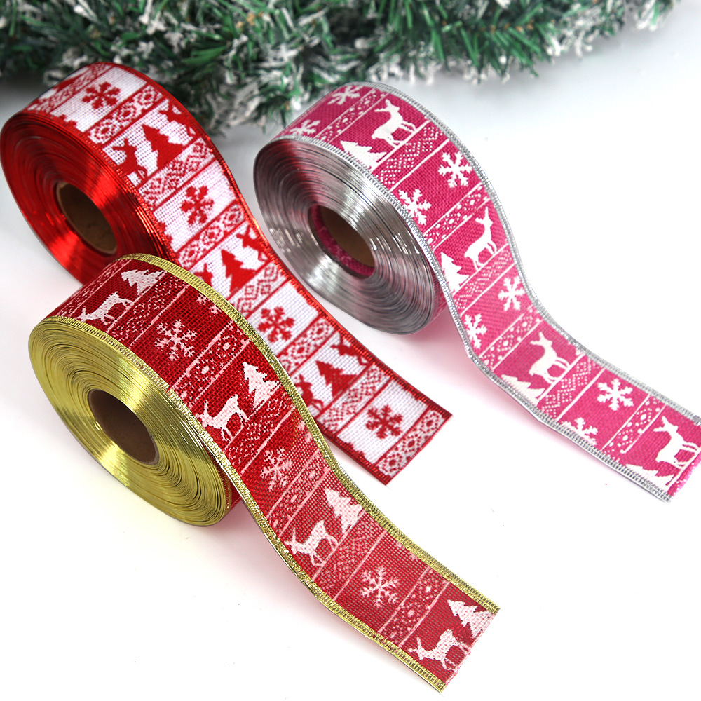 Ribbon Manufacturer - Christmas Decorative Ribbon with Wire Edge