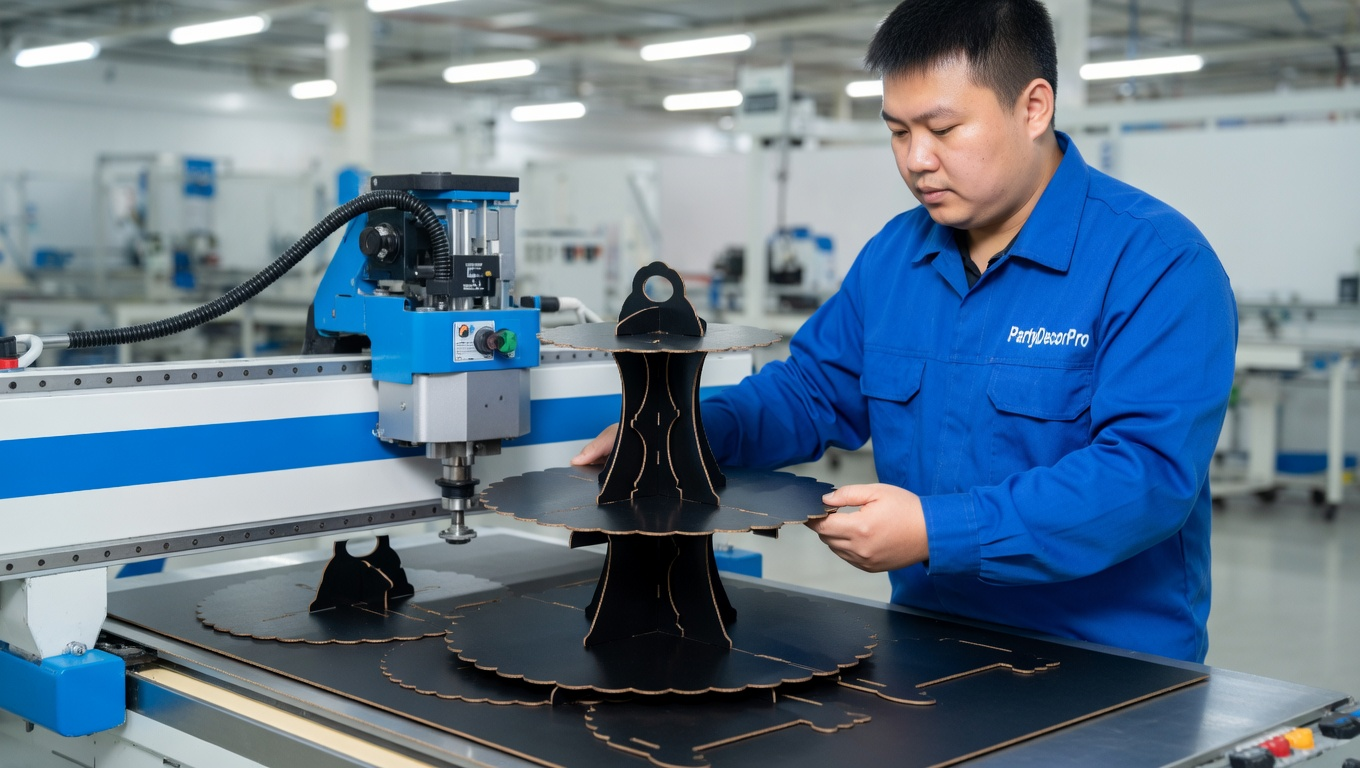 3 tier dessert stand Manufacturing Process 