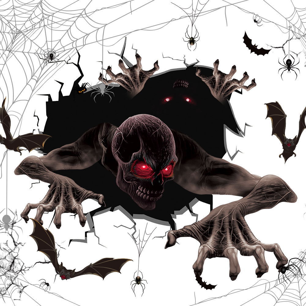 Custom Window Clings Manufacturer - Bloody Halloween Horror Window Decals - Image 5