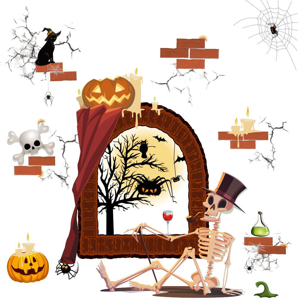 Custom Static Cling Decals - Premium Halloween Window Decals for Festive Displays - Image 5