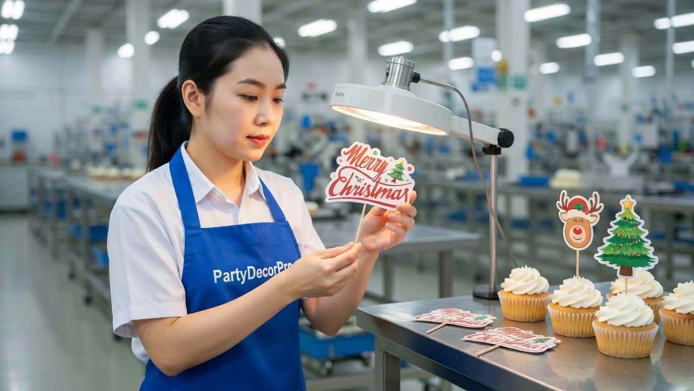christmas cupcake topper Manufacturing Process 
