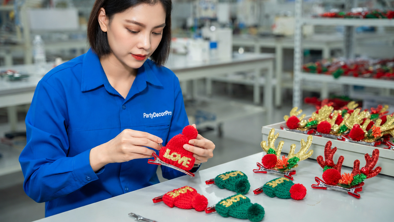 christmas hair accessories Manufacturing Process
