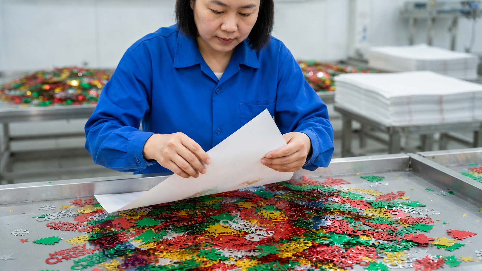 confetti for christmas Manufacturing Process