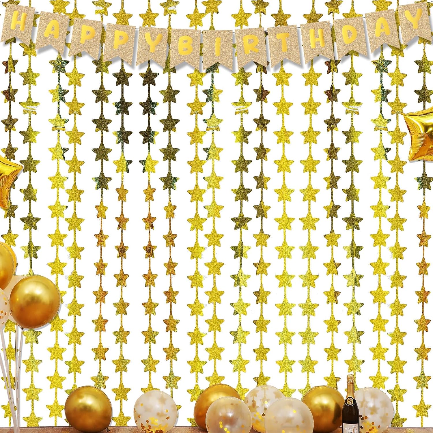 Christmas Foil Fringe Curtains 