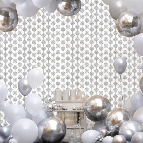 Explore real-world examples of our customization expertise. These silver snowflake tinsel curtains demonstrate flexible variations in colors, patterns, sizes, and themed designs, inspiring ideas for your next party or festive project.