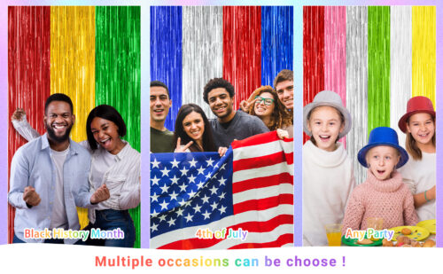 Christmas Tinsel Curtain 