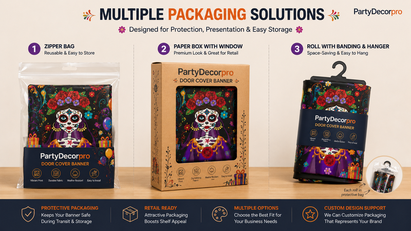 Colorful confetti product packaging with custom branding, ready for B2B wholesale