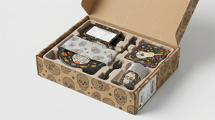 Customization case for black tableware set
