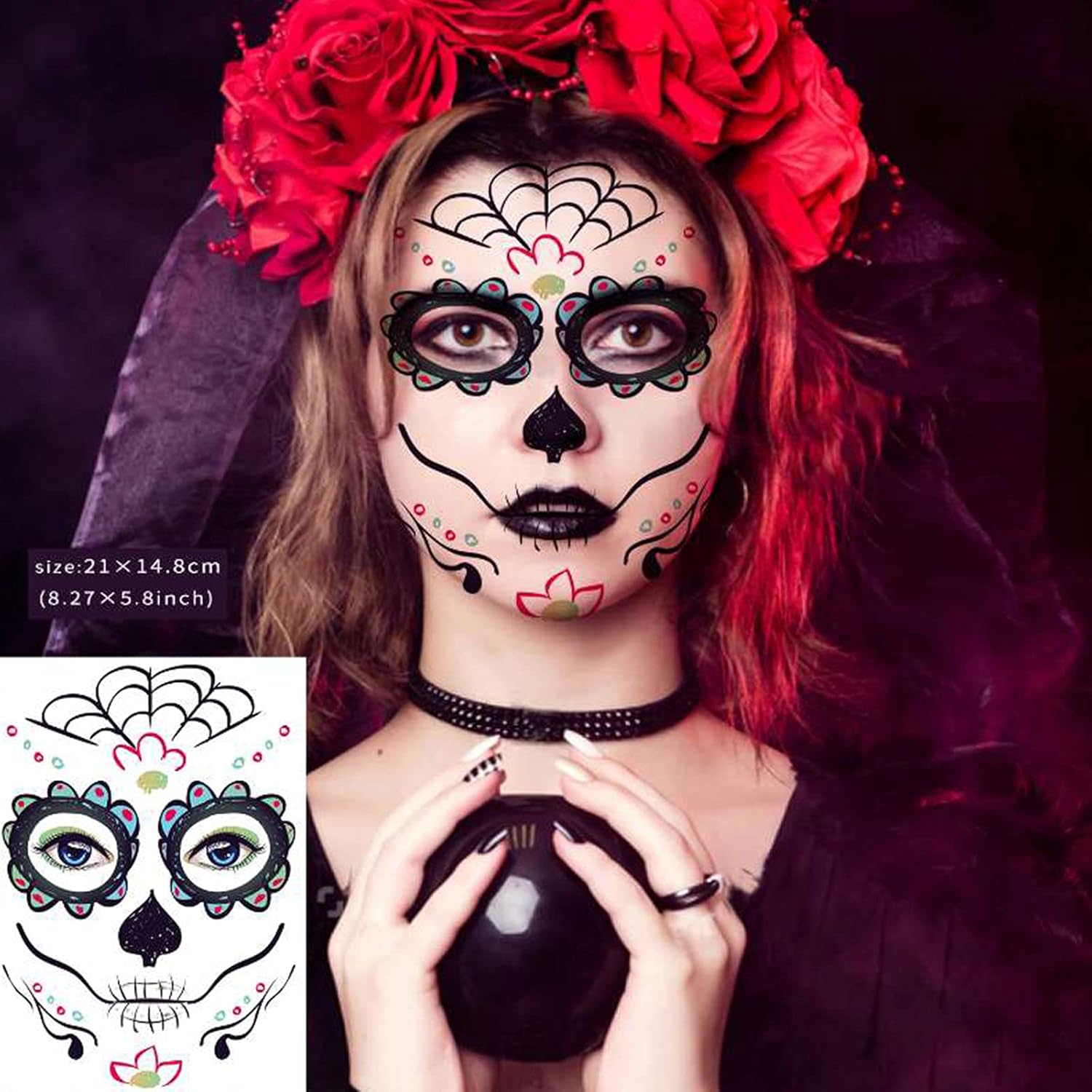 Day Of The Dead Temporary Tattoos