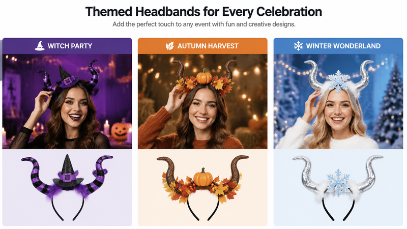 Devil horn headbands for Halloween and party wholesale