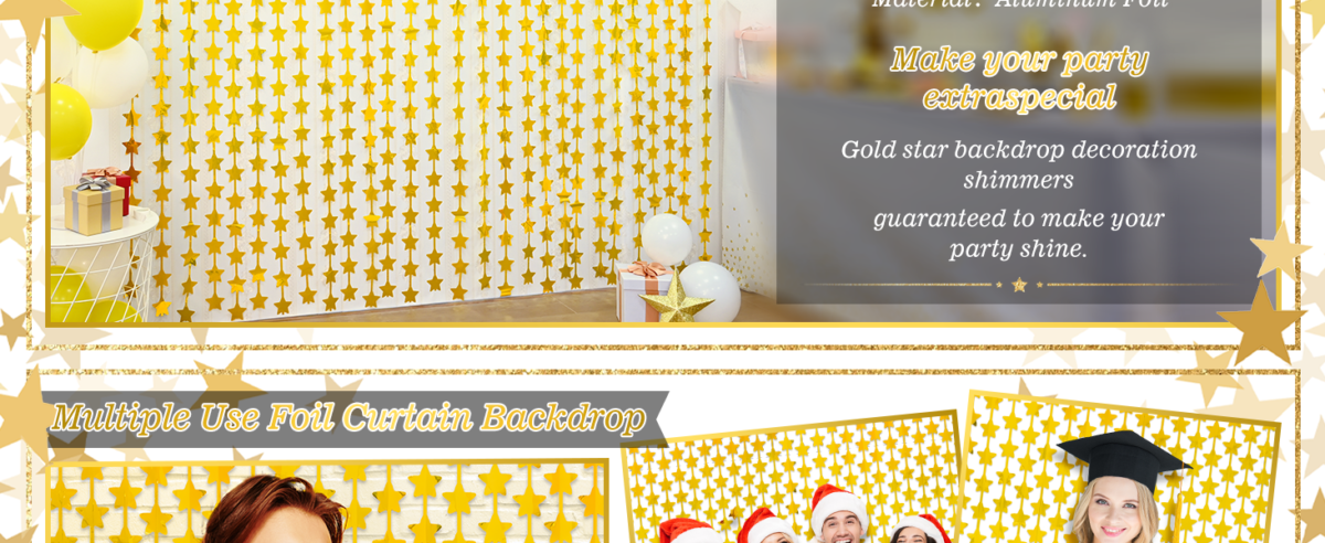 Foil Curtain Backdrop