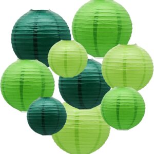 Green Paper Lanterns
