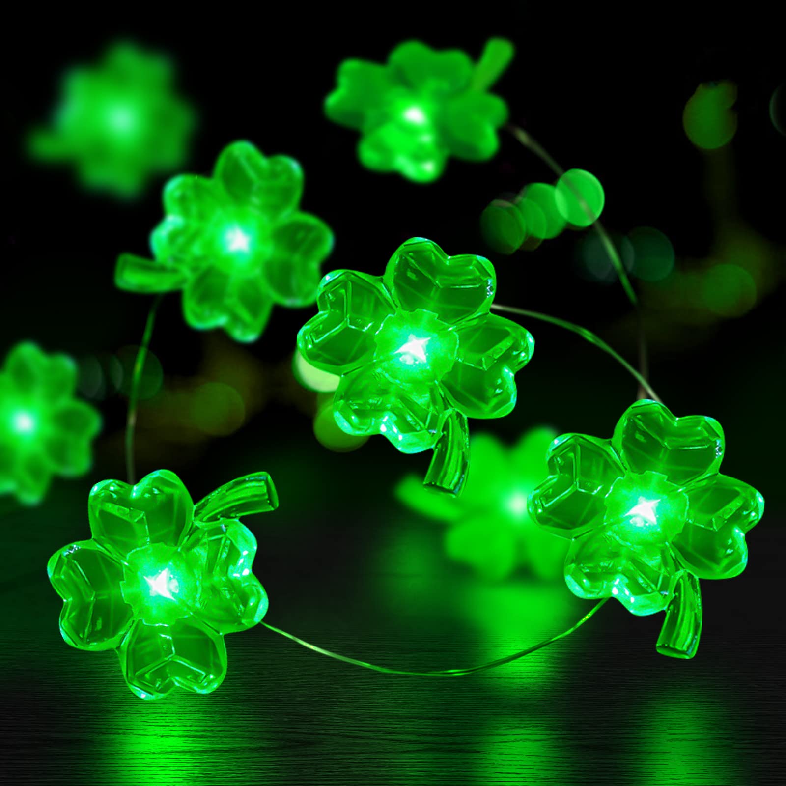 Led String Lights Manufacturer - Shamrock St Patrick's Day String Lights Wholesale