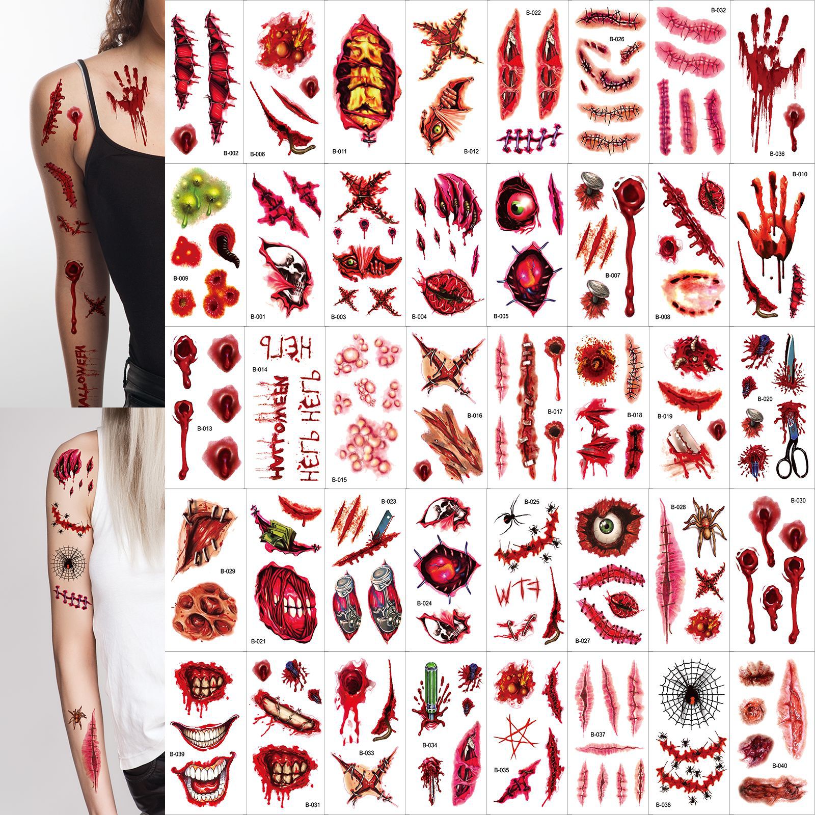 Halloween Temporary Tattoos