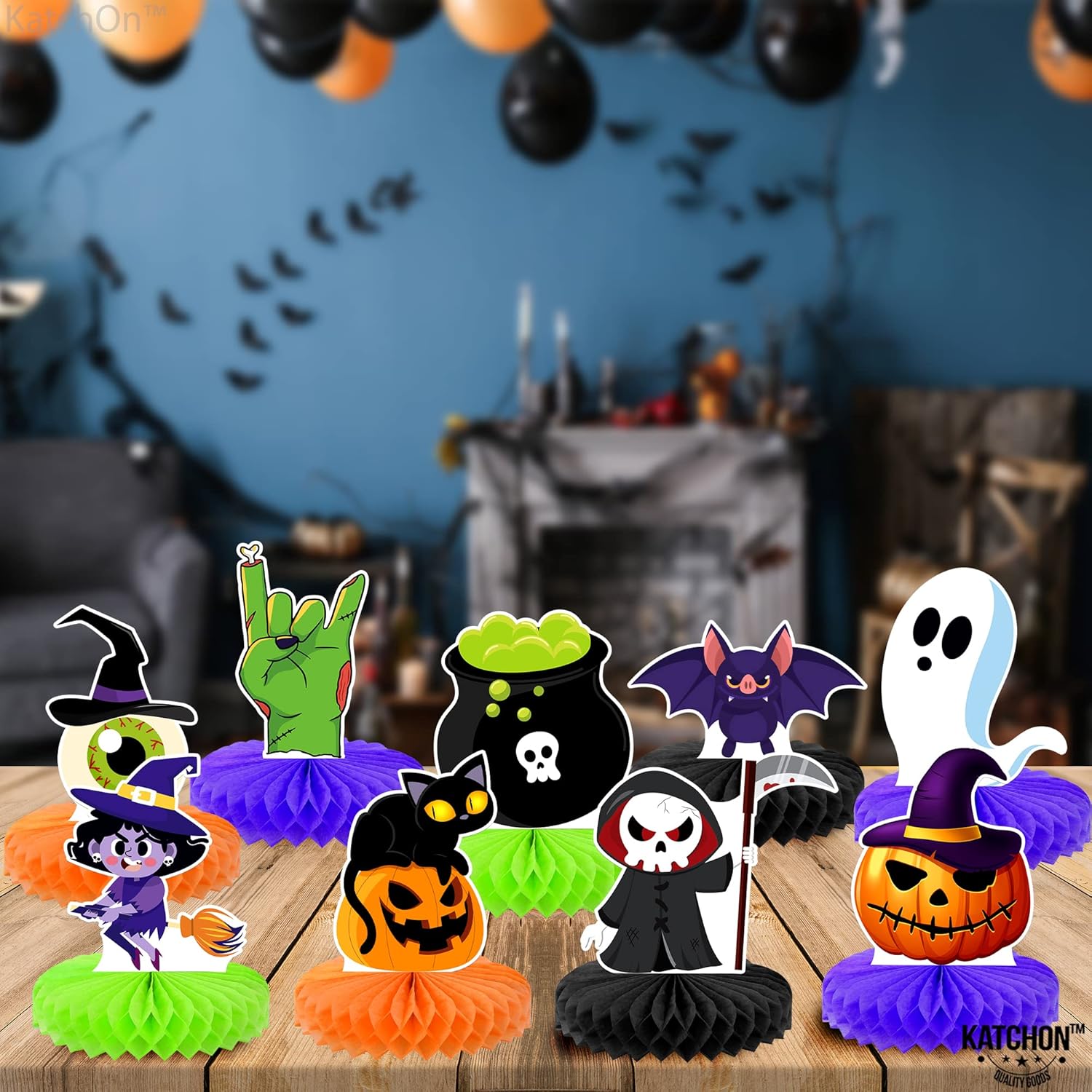 Honeycomb Halloween Decorations5