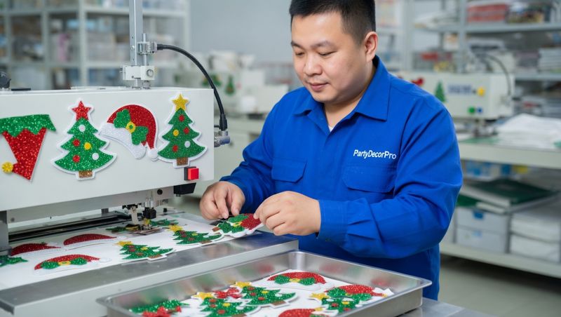 christmas hair clips Manufacturing Process 