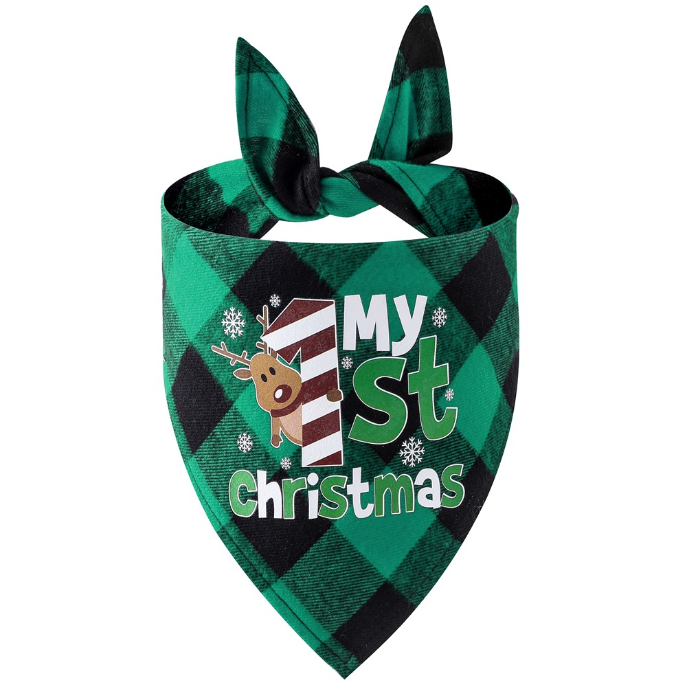 Wholesale Pet Bandana - Custom Christmas Plaid Designs - Image 3