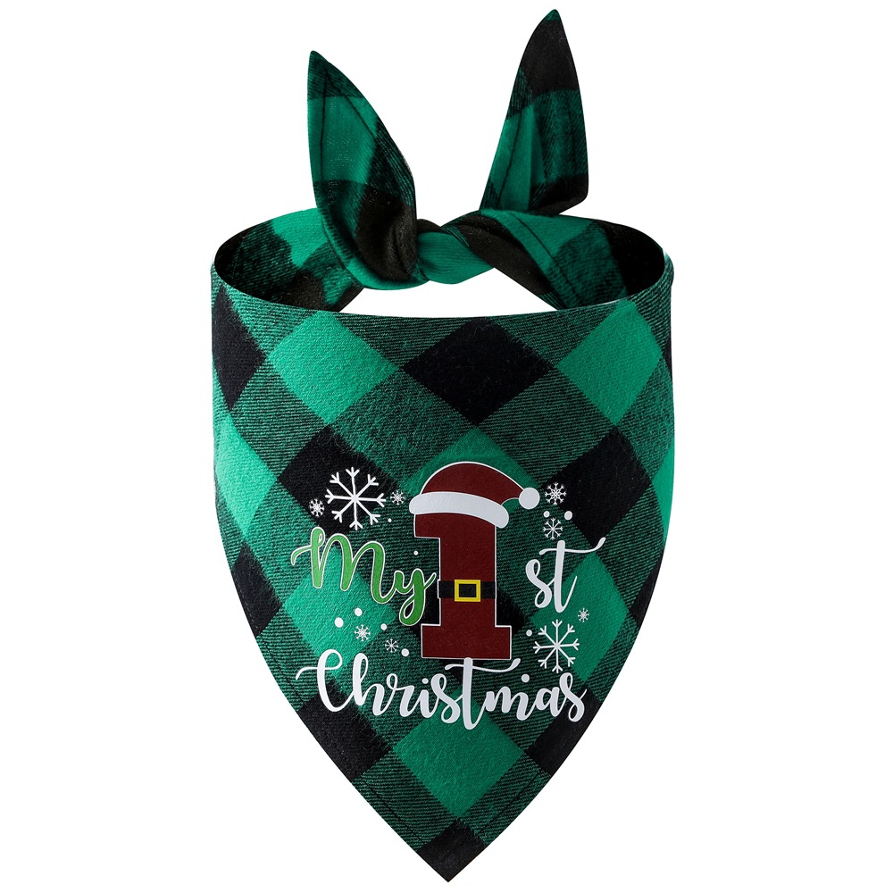 Wholesale Pet Bandana - Custom Christmas Plaid Designs - Image 4