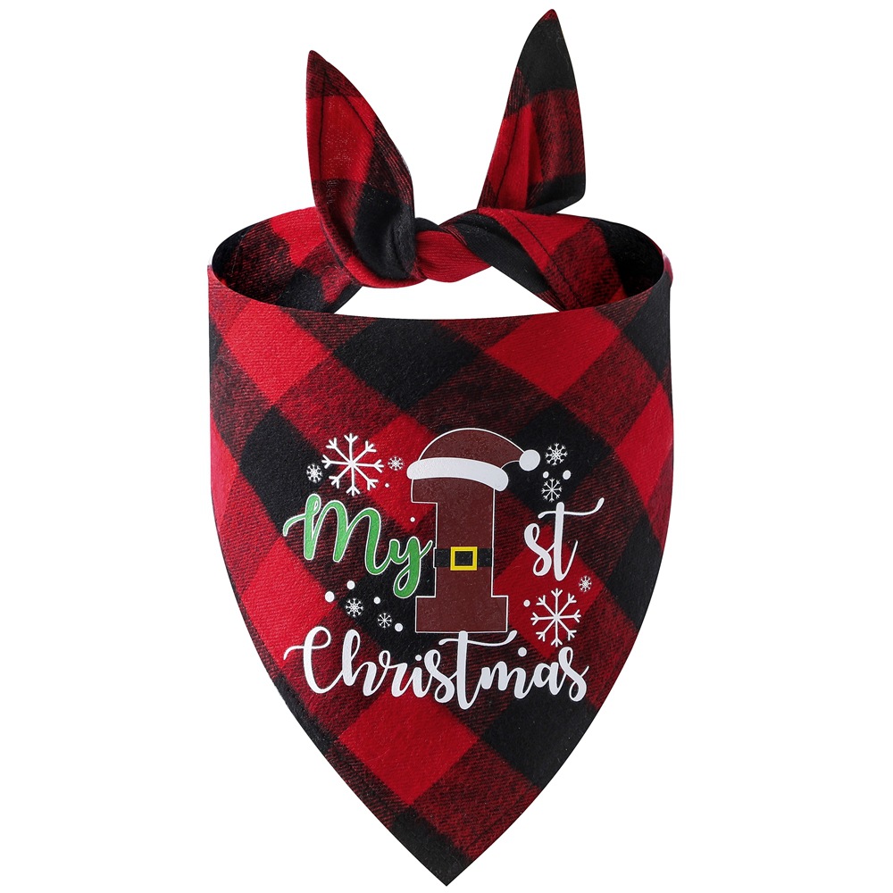 Wholesale Pet Bandana - Custom Christmas Plaid Designs - Image 5