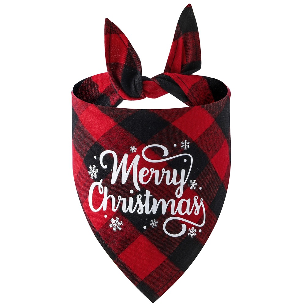 Wholesale Pet Bandana - Custom Christmas Plaid Designs - Image 6