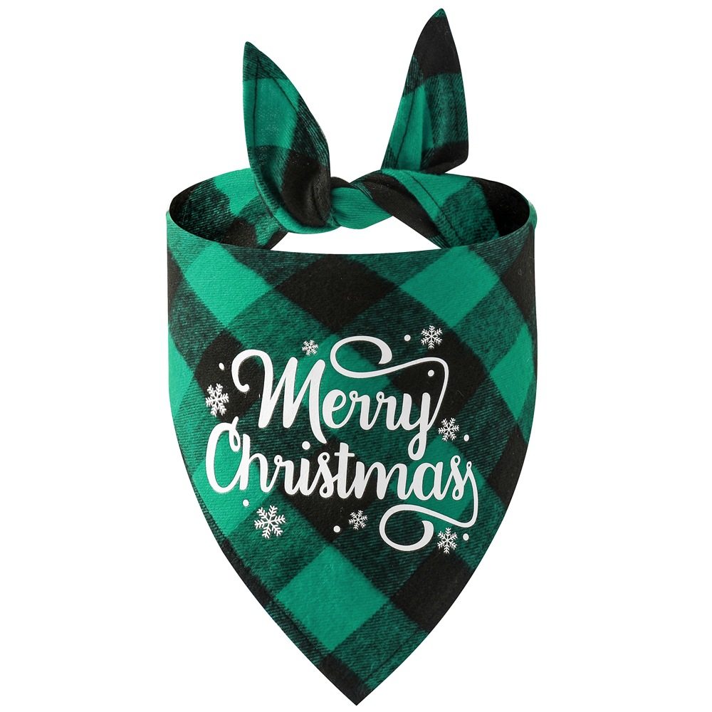 Wholesale Pet Bandana - Custom Christmas Plaid Designs - Image 7