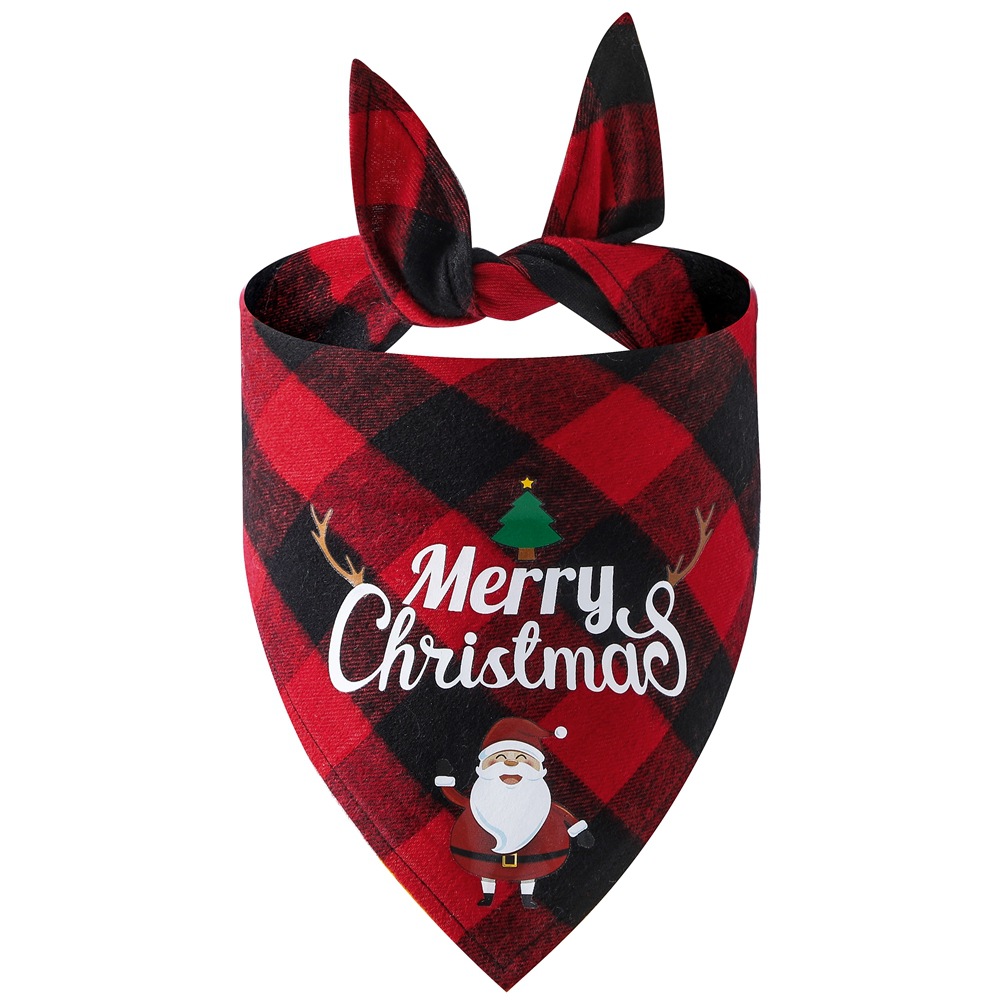 Wholesale Pet Bandana - Custom Christmas Plaid Designs - Image 8