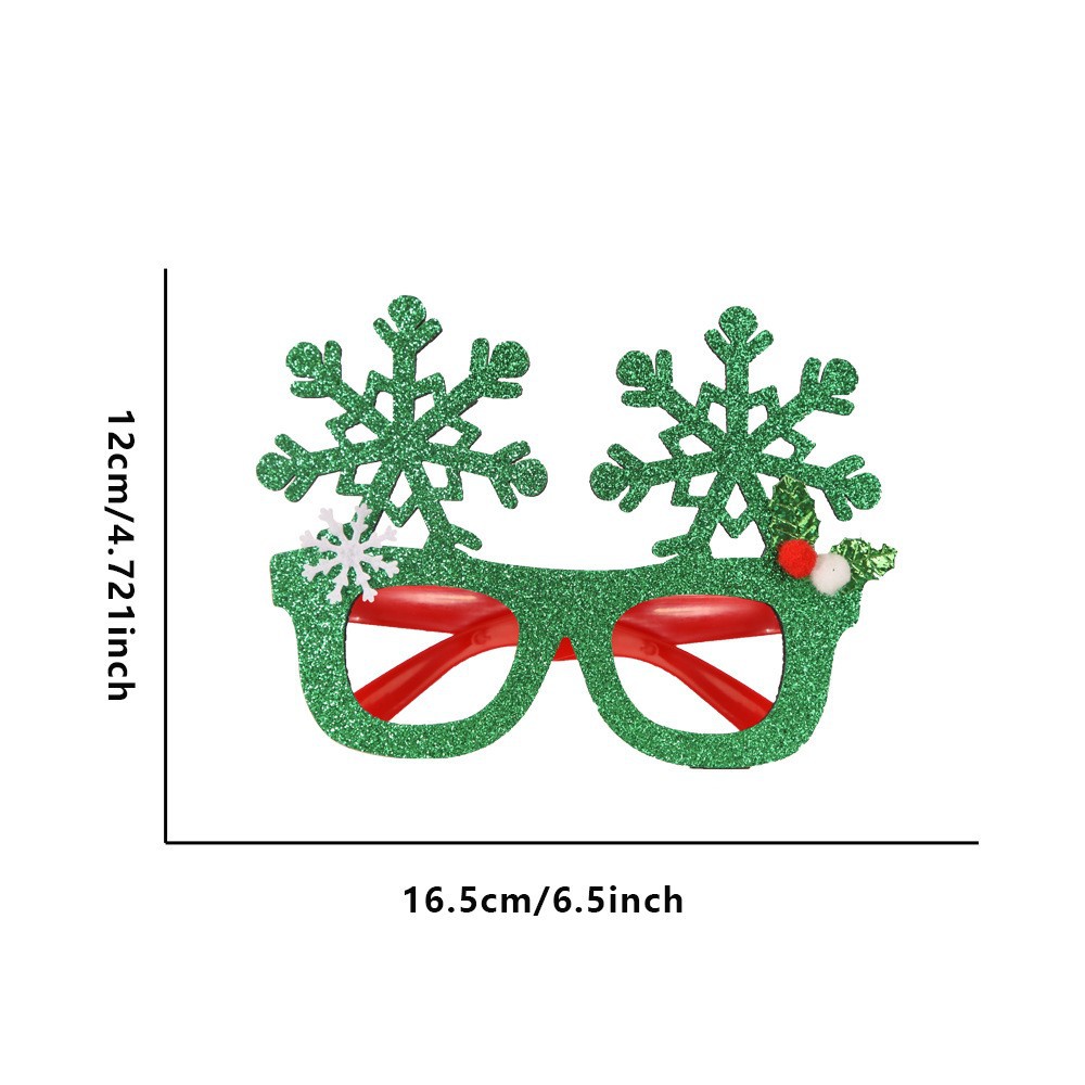 Party Glasses Wholesale - Funny Christmas Glitter Party Glasses - Image 4