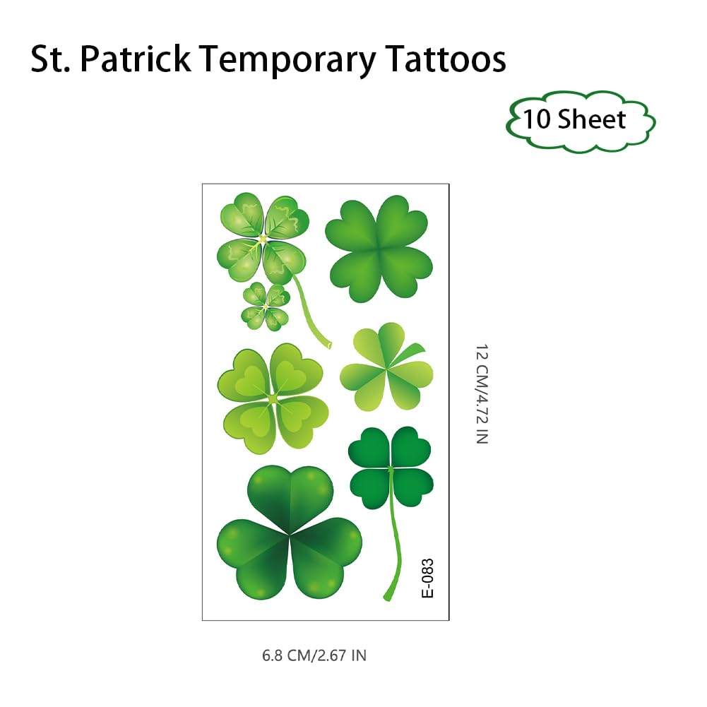 Shamrock Temporary Tattoos