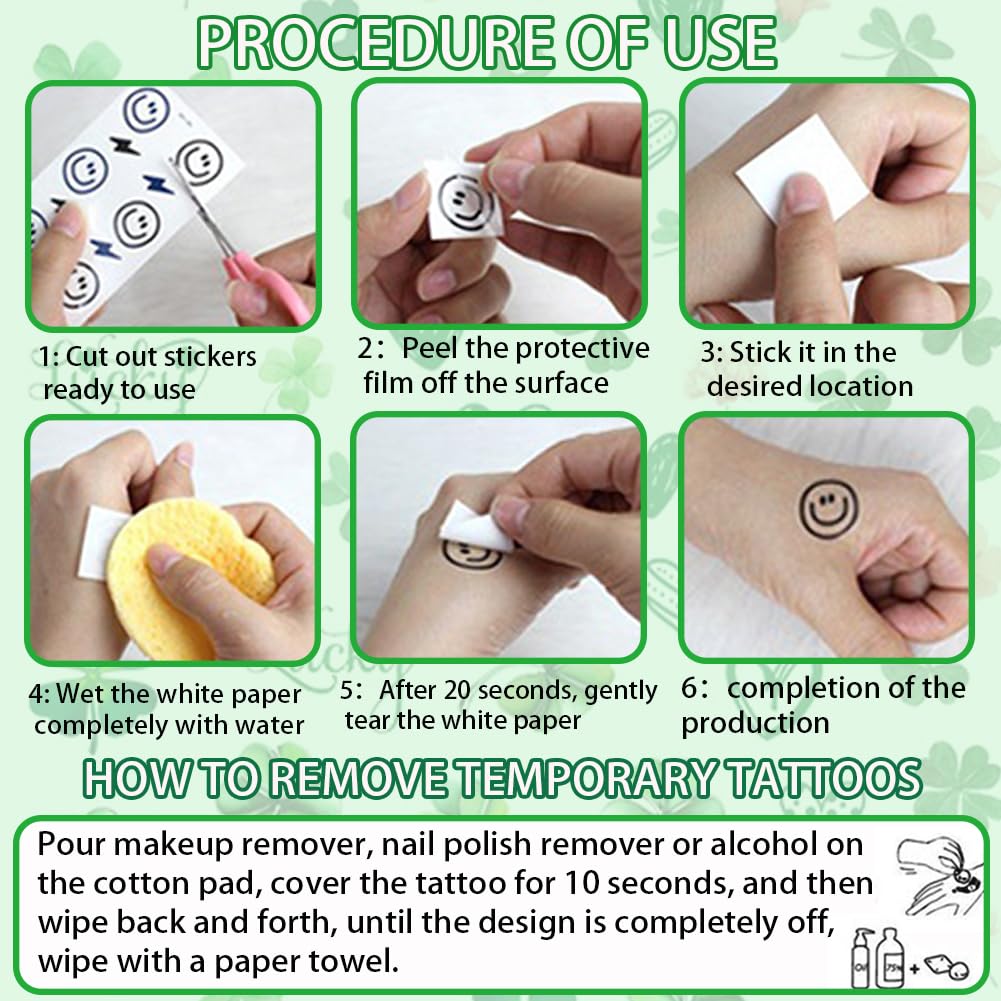 Shamrock Temporary Tattoos