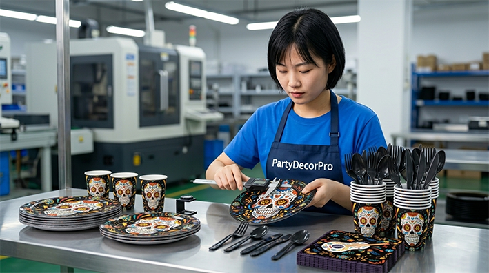 black tableware set Manufacturing Process 