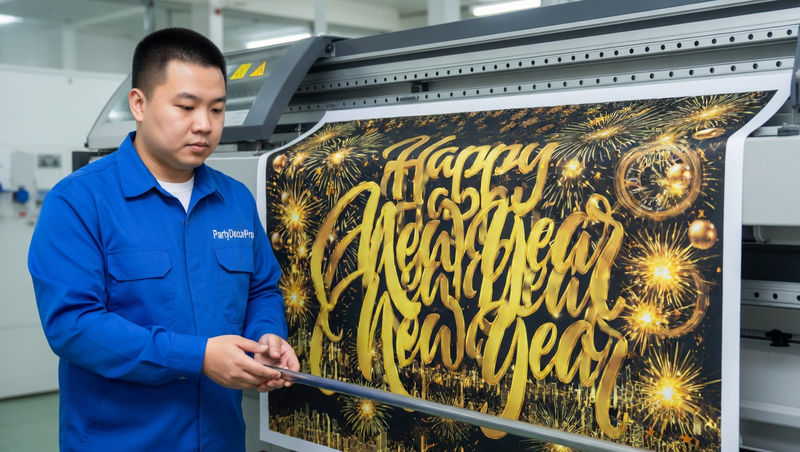 black banner Manufacturing Process 