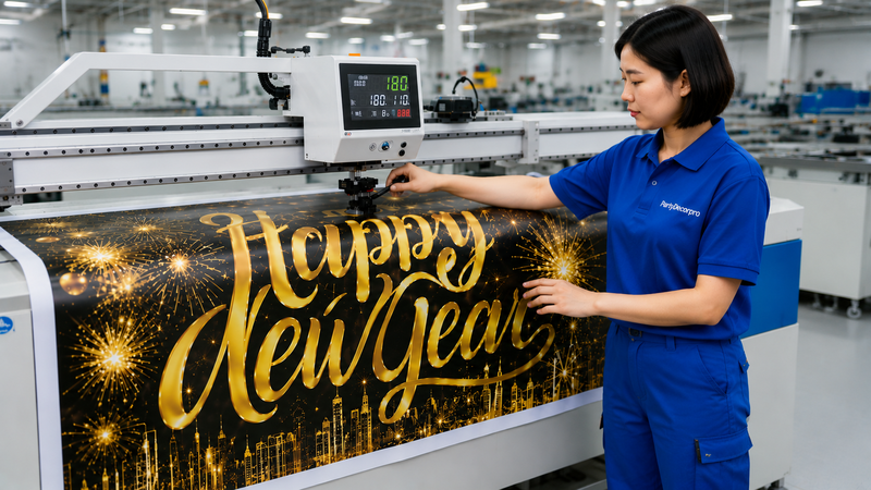 black banner Manufacturing Process 