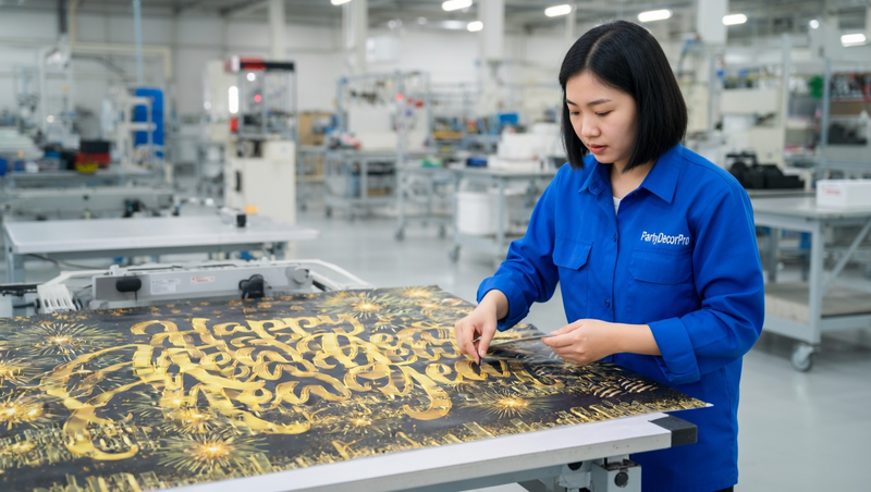 black banner Manufacturing Process 