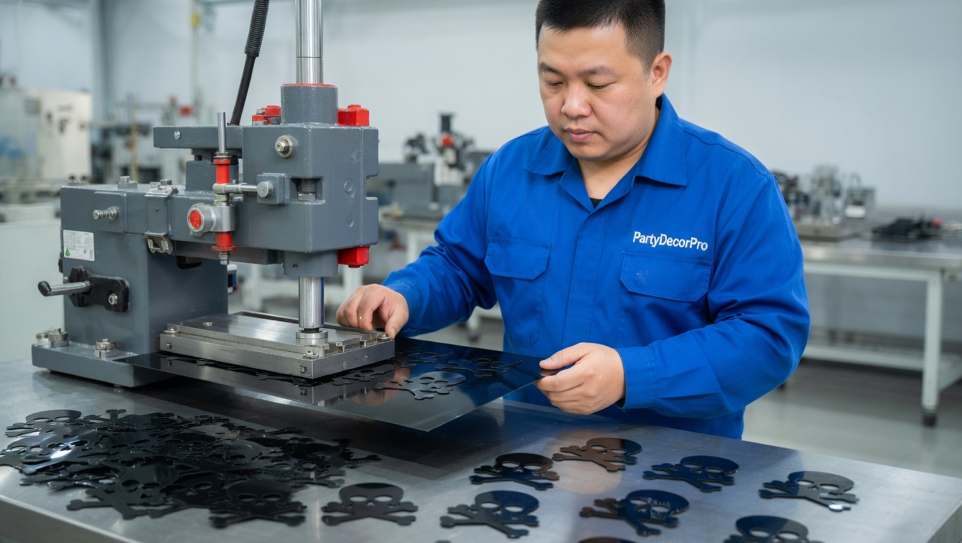 black confetti Manufacturing Process