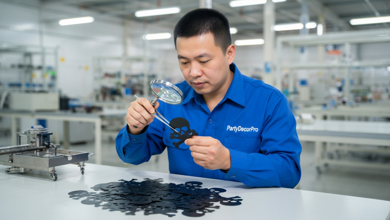 black confetti Manufacturing Process