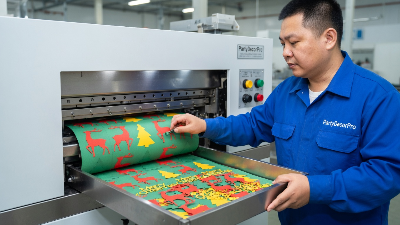 christmas confetti Manufacturing Process 