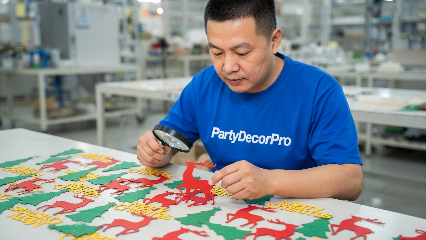 christmas confetti Manufacturing Process 