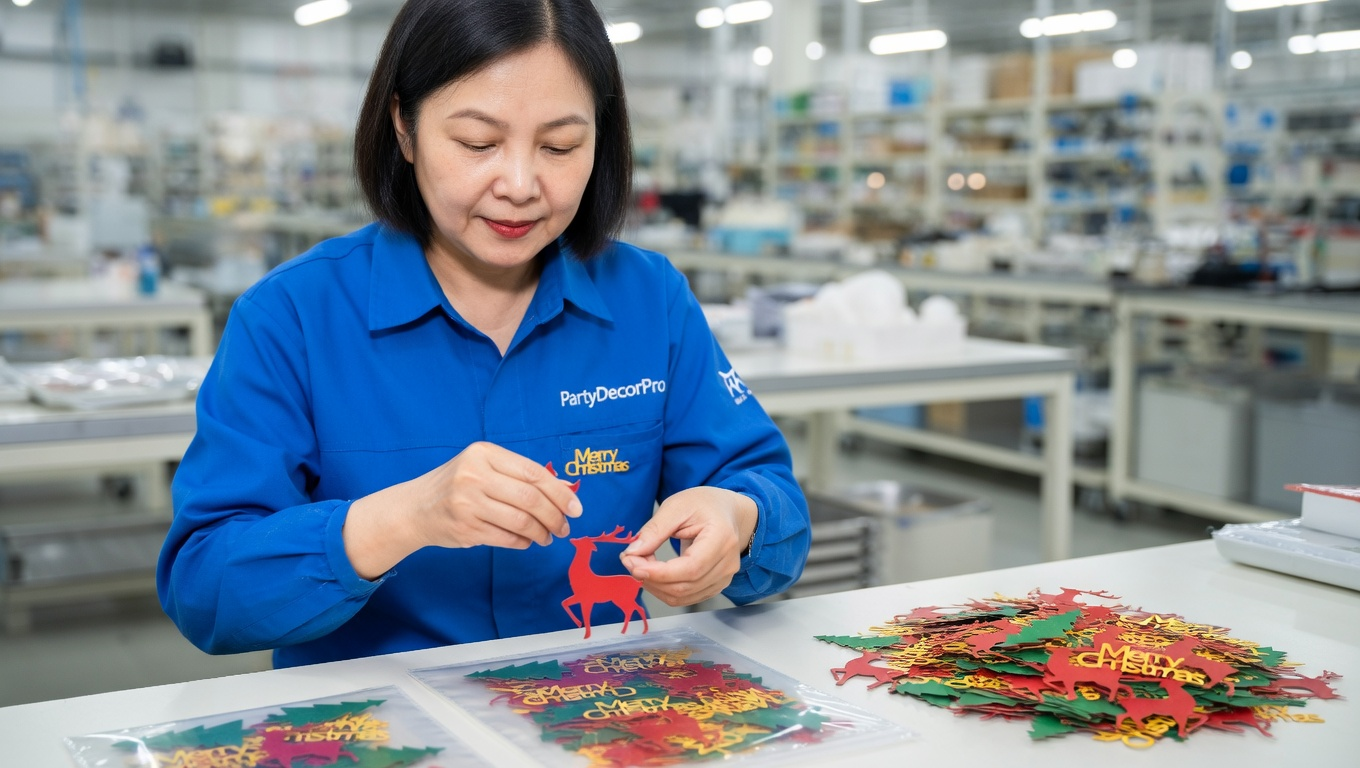 christmas confetti Manufacturing Process 