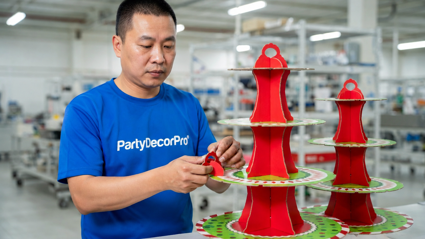 christmas cupcake stand Manufacturing Process 