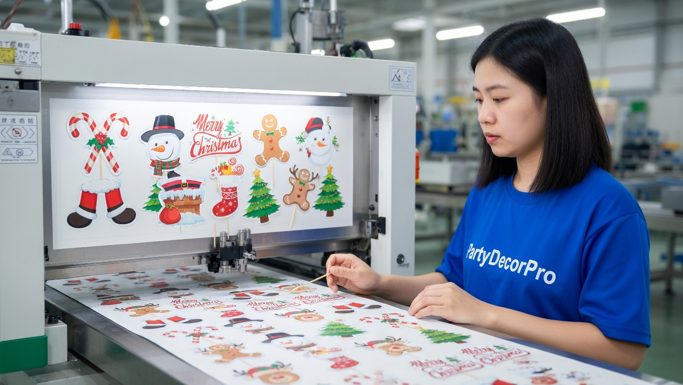 christmas cupcake topper Manufacturing Process 