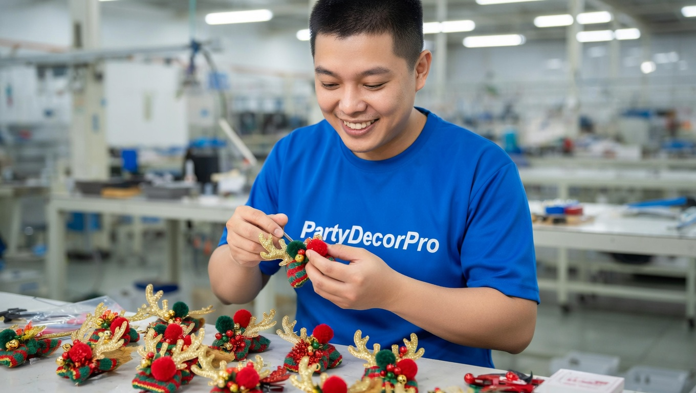 christmas hair accessories Manufacturing Process