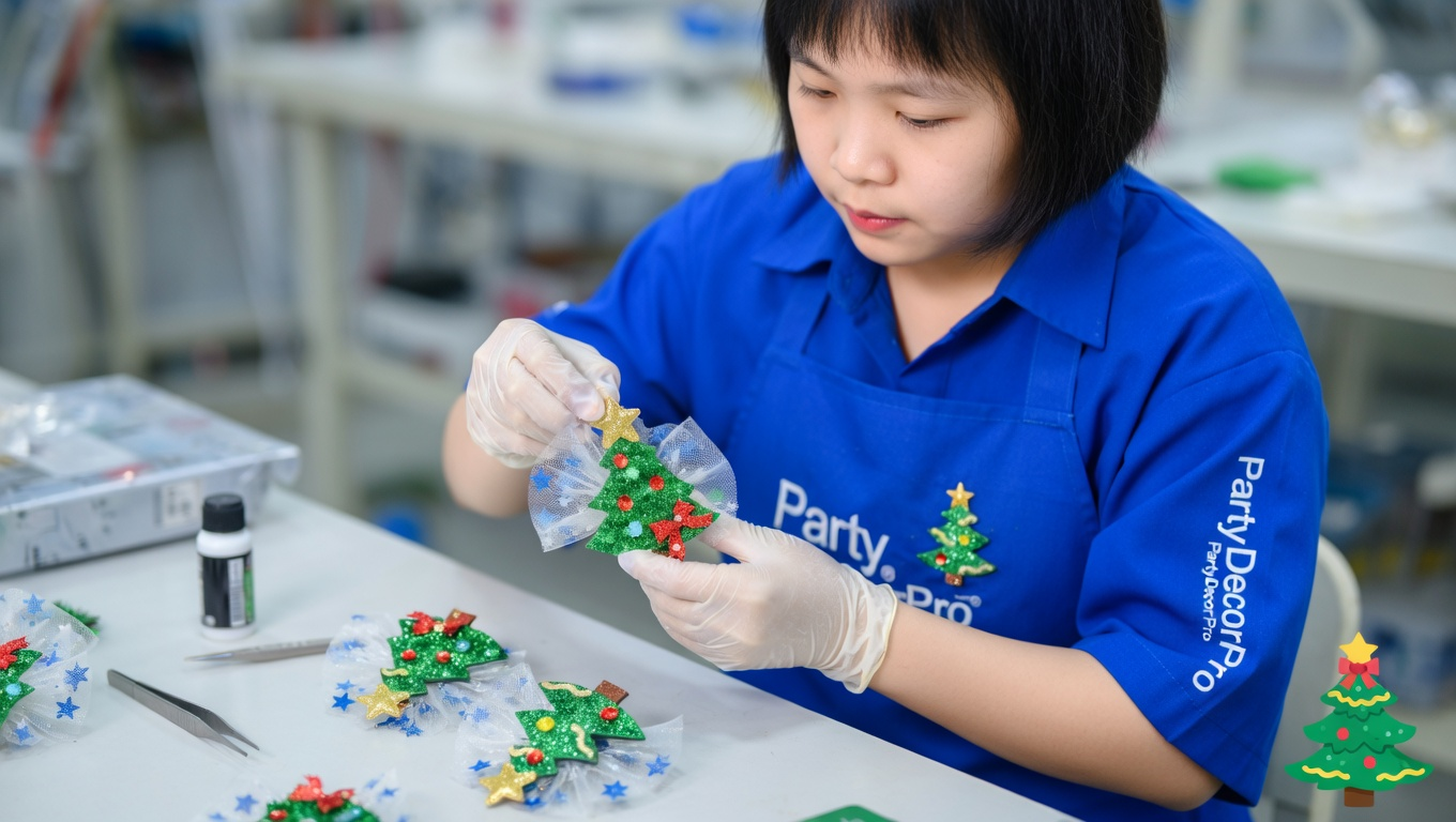 christmas hair clips Manufacturing Process