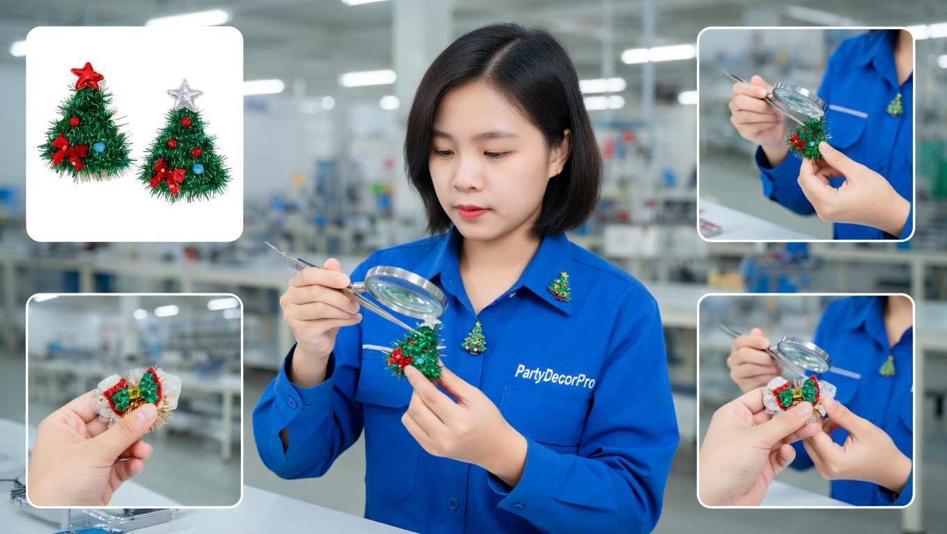 christmas hair clips Manufacturing Process 