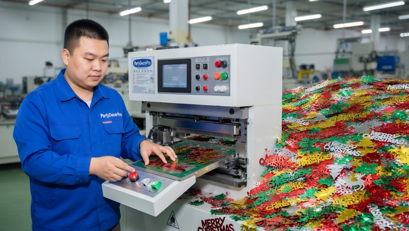 confetti for christmas Manufacturing Process