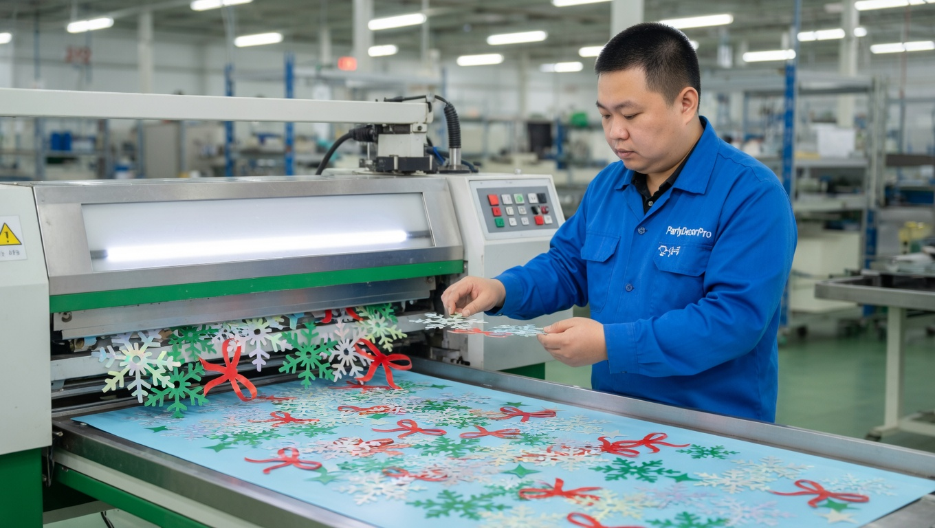 confetti xmas Manufacturing Process 