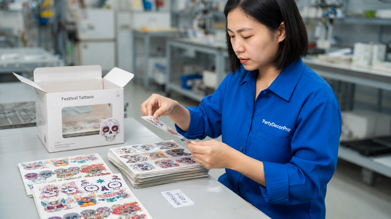 day of the dead temporary tattoos Manufacturing Process