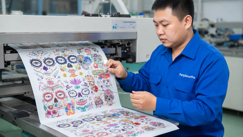 day of the dead temporary tattoos Manufacturing Process