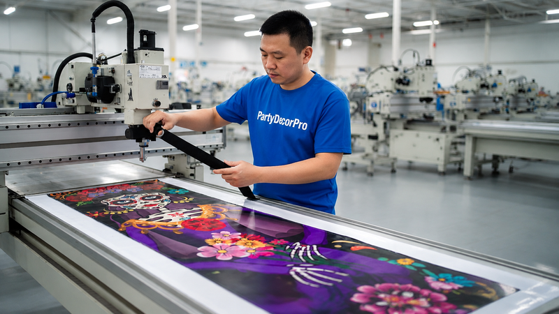 door banner Manufacturing Process 