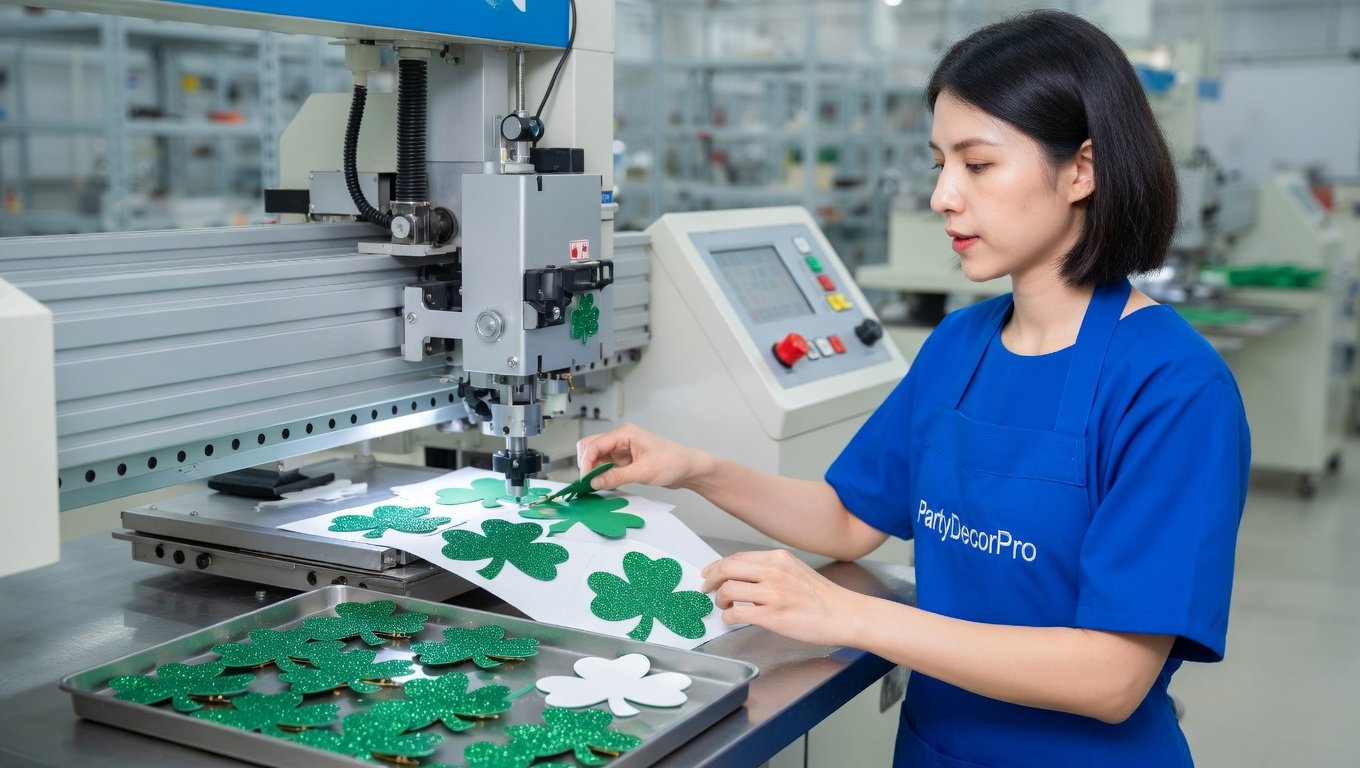 flower hair clip green Manufacturing Process